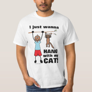I Just Wanna Hang With My Cat! Funny Cat T-Shirt