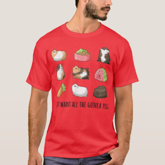 I Just Want All The Guinea Pigs Cute Guinea Pigs L T-Shirt