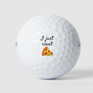 I Just Want Pizza Golf Balls
