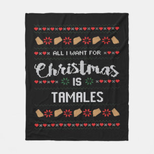 I Just Want To Bake Stuff And Watch Christmas Fleece Blanket