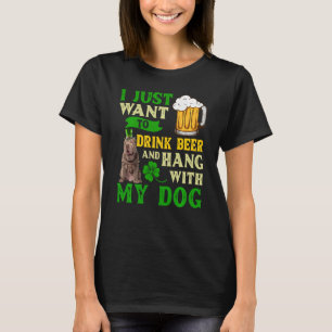 I Just Want To Drink Beer And Hang With My Shar Pe T-Shirt