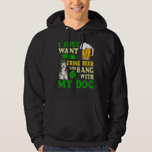 I Just Want To Drink Beer And Hang With Old Englis Hoodie