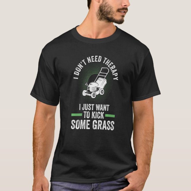 I just want to lick some grass lawn mower Premium T-Shirt (Front)