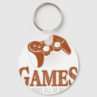 I Just Want to Play Video Games and Ignore All of  Key Ring