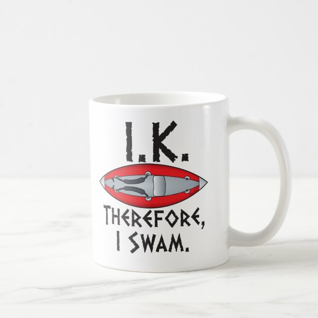 I.K. Therefore I Swam Coffee Mug (Right)