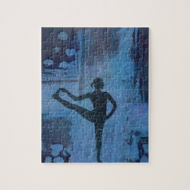I Keep My Balance Yoga Girl Jigsaw Puzzle (Vertical)
