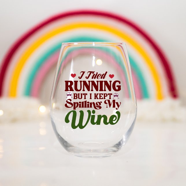 I Keep Spilling my Wine Stemless Glass (Creator Uploaded)
