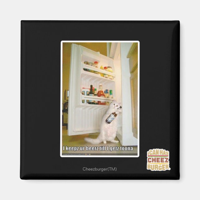 I keepz ur beerz magnet (Front)