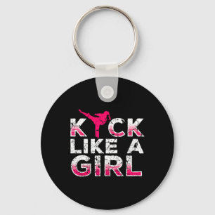 I Kick Like A Girl-karate Kickboxing Girls Key Ring