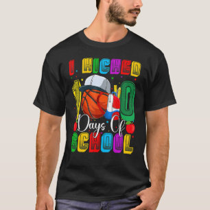 I Kicked 100 Days Of School Basketball Sports Play T-Shirt