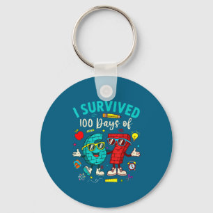 I Kids Survived 100 Days 67 100th Key Ring