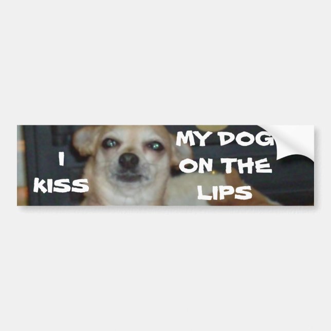 , I KISS... BUMPER STICKER (Front)