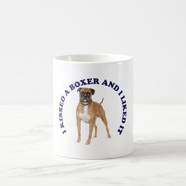 I kissed a Boxer Coffee Mug (Center)