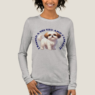 I Kissed a Shi Tzu Terrier puppy Tri-Blend Shirt