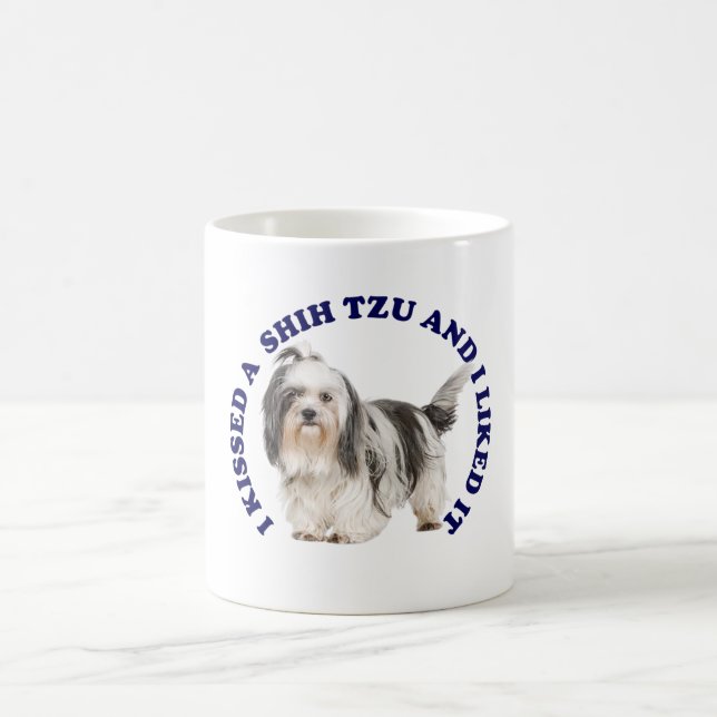 I Kissed a Shih Tzu Coffee Mug (Center)