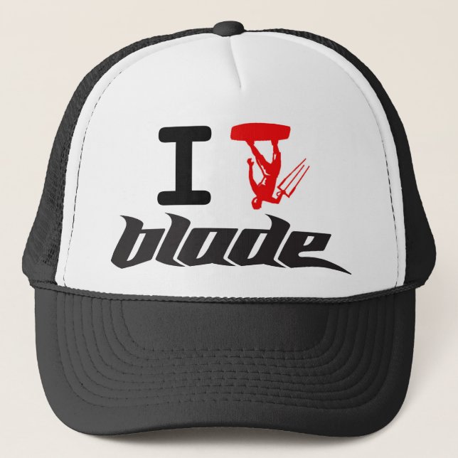 i kite blade trucker hat (Front)