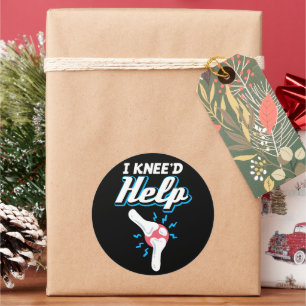 I Kneed Help Knee Replacement Surgery Joint New Kn Classic Round Sticker