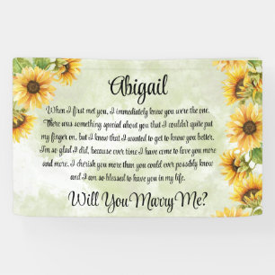 I Knew You Were The One Personalized Proposal Banner