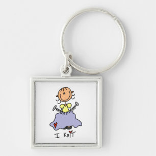 I Knit Key Ring
