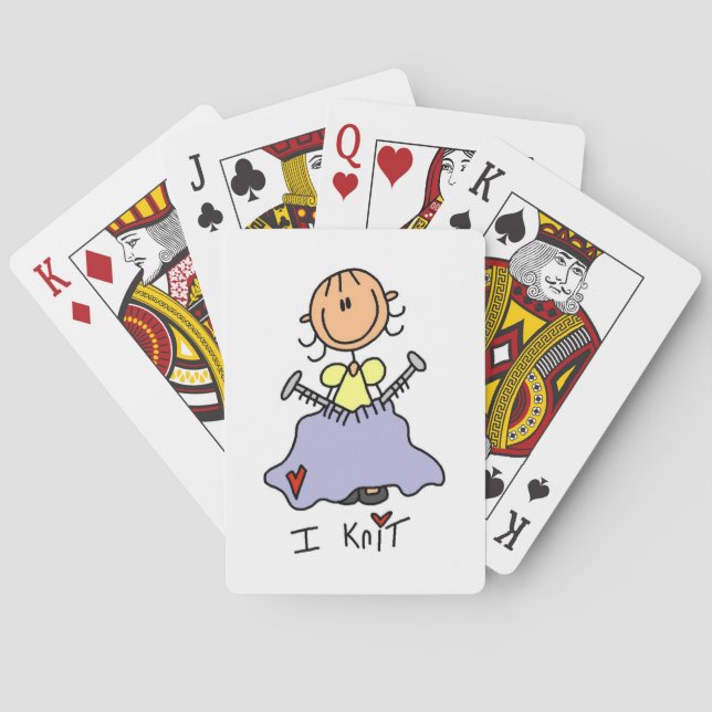 I Knit Playing Cards (Back)