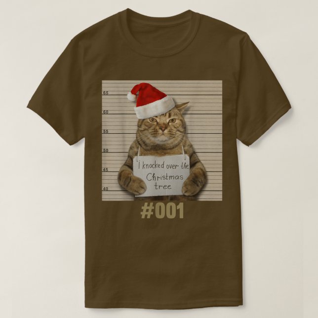 I Knocked Over The Christmas Tree,Cat Lover333 T-Shirt (Design Front)