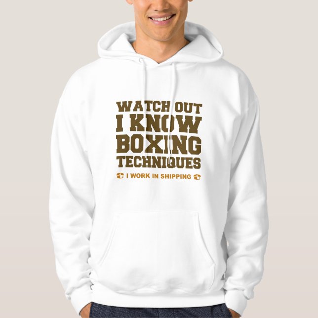 I Know Boxing Techniques Hoodie (Front)