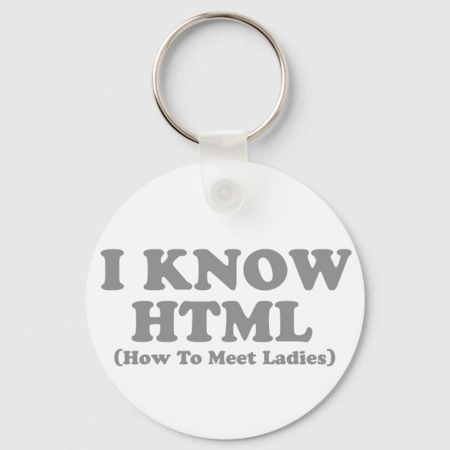 I know html key ring (Front)