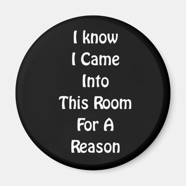 I Know I Came Into This Room Magnet (Front)