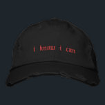 I know I can Nas Hip Hop Black Embroidered Hat<br><div class="desc">I know I can Nas Hip Hop Black</div>