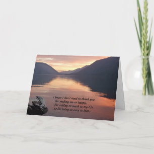 I know I don't need to thank you...Romance Thank You Card