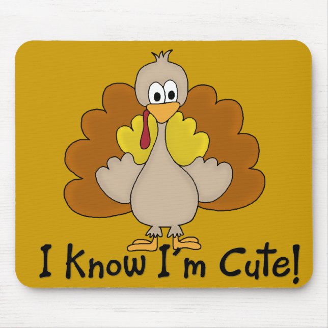 I Know I'm Cute Mouse Pad (Front)