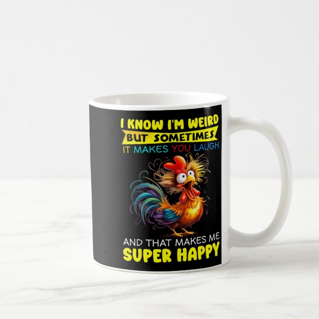 I Know I'm Weird But Sometimes It Makes You Laugh  Coffee Mug (Right)