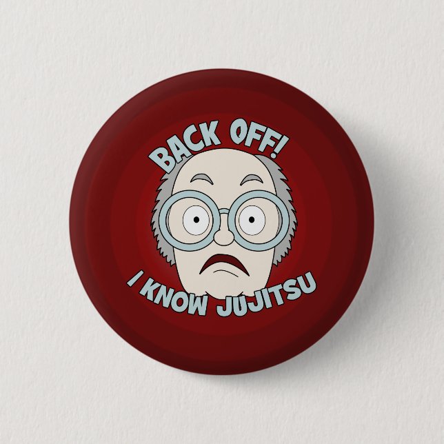 I Know Jujitsu! 6 Cm Round Badge (Front)