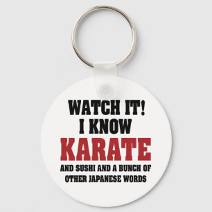 I Know Karate! And Sushi And Other Japanese Words Key Ring