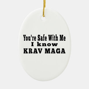 I know Krav Maga Ceramic Tree Decoration