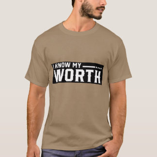 I know My Worth retro T-Shirt