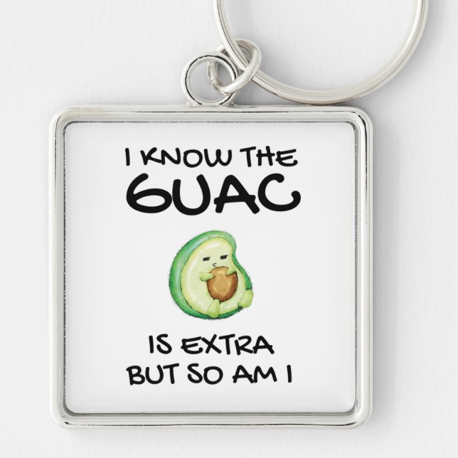 I Know The Guac Is Extra But So Am I       Key Ring (Front)