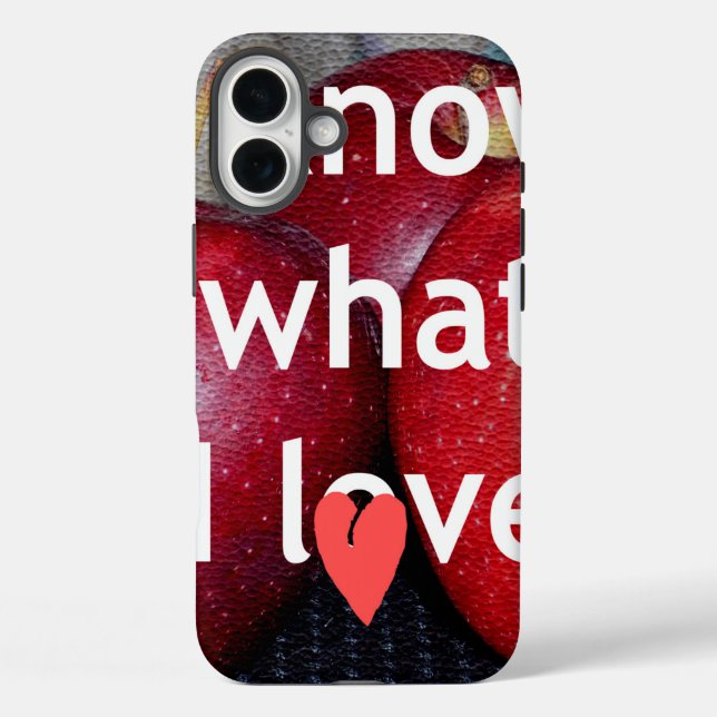 "I Know What I Love" – Apple-Themed Design Case-Mate iPhone Case (Back)