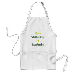 I Know What I'm Doing I'm From Jamaica Standard Apron