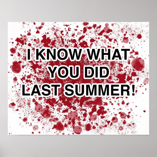 I Know What You Did Last Summer Poster (Front)