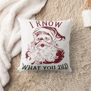 I know what You did Vintage Chistmas Cushion