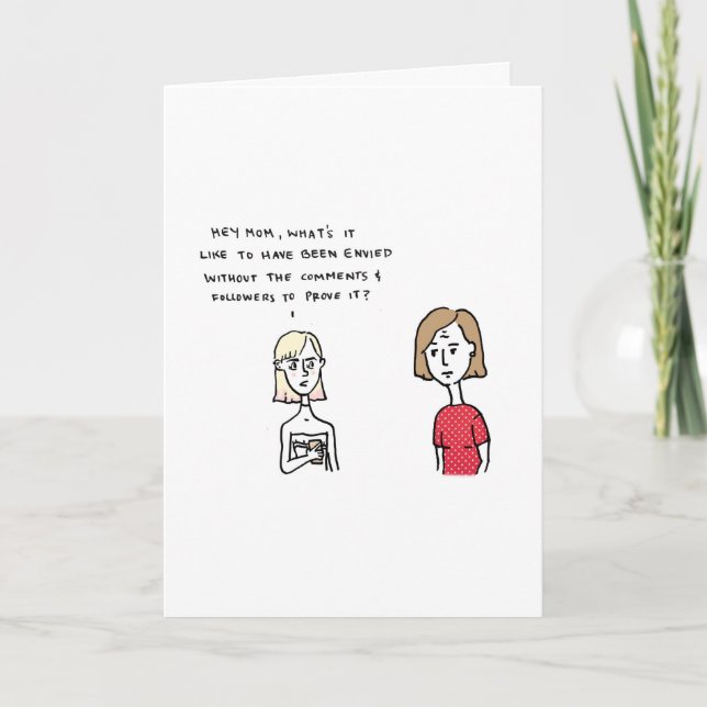 I Know You Stalk My Social Media Holiday Card (Front)