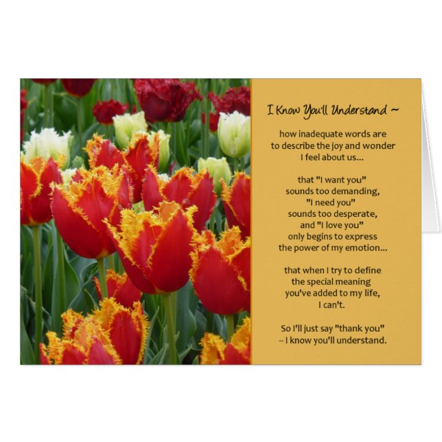 I Know You'll Understand...Romance (Front Horizontal)