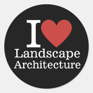 I ❤️ Landscape Architecture for Students/Faculty Classic Round Sticker