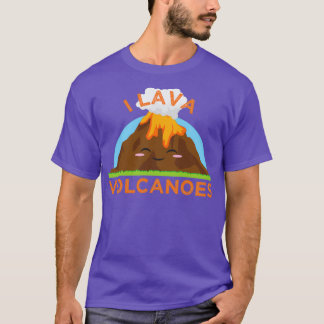I Lava Volcanoes Geologists Mineralogy Crystal T-Shirt