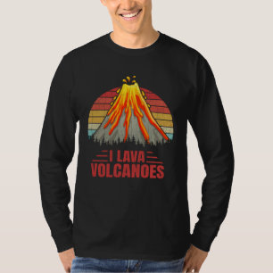 I Lava Volcanoes Geology Geologist Collector Graph T-Shirt
