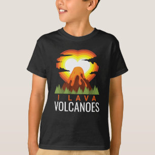 I Lava Volcanoes Volcano Geologist T-Shirt
