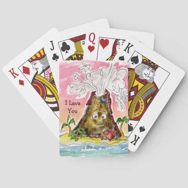 I Lava You Playing Cards (Back)