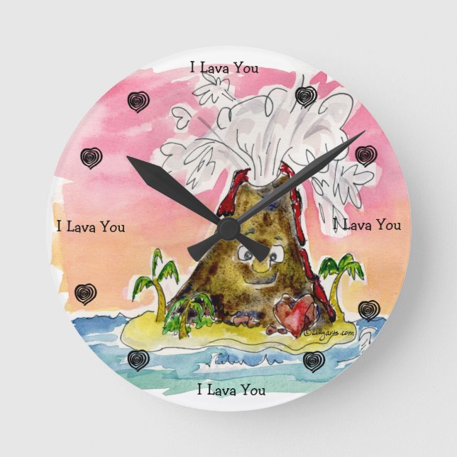 I Lava You Round Clock (Front)