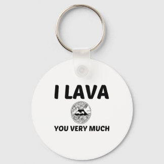 I lava you very much key ring
